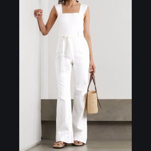 Alice + Olivia White Denim Jumpsuit NWT